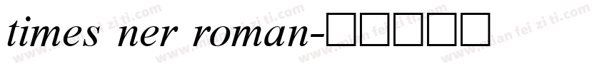 times ner roman字体转换